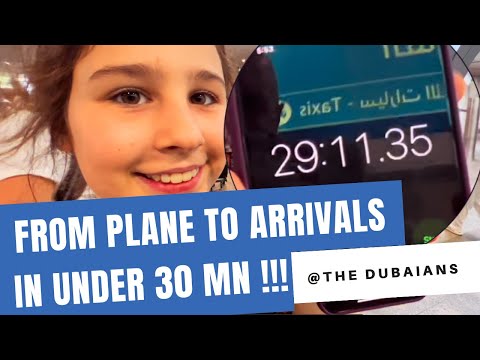 From plane to arrivals exit in under 30 minutes at DXB Dubai the world’s most efficient airport