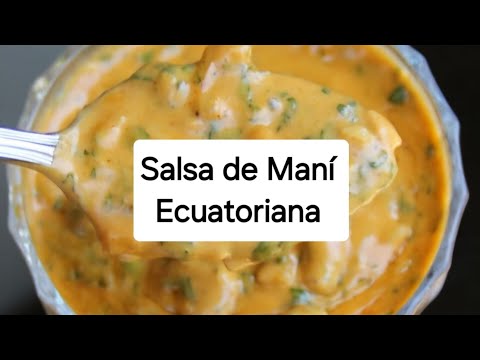 No tires el Maní/ Haz esta rica salsa Ecuatoriana para acompañar con todo
