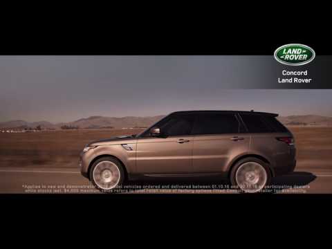 Concord Land Rover’s 2016 Model Year Spring Run out is now on!*