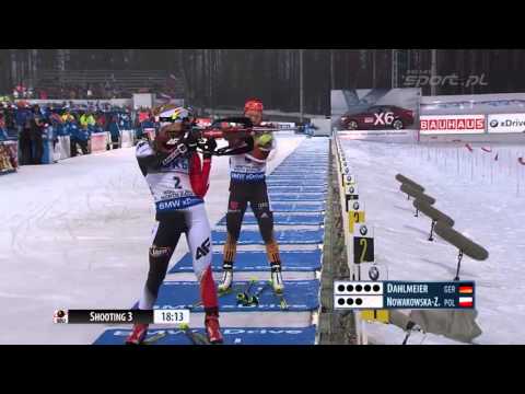 Polski bieg po brąz  Zobaczcie strzelania i finisz Nowakowskiej Ziemniak!