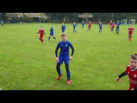 Mecz piłkarski czwarta liga młodziki PKS ŁANY - FC ACADEMY WROCŁAW  pierwsza połowa 1maja 2021