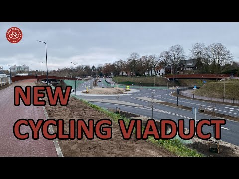 Ein neues Fahrradviadukt in 's-Hertogenbosch (NL)