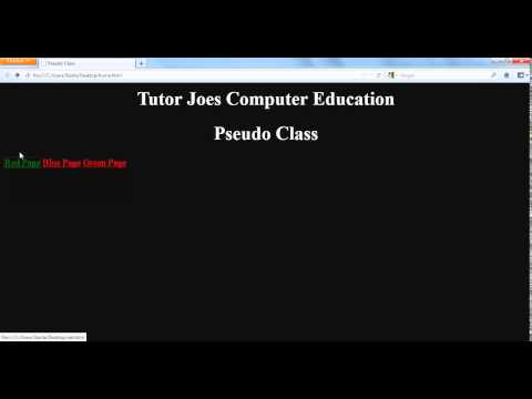 Pseudo Class In CSS Tamil