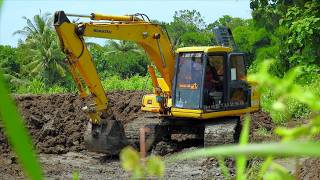 Komatsu Excavator dalam Aksi: Membuat Kolam dengan Presisi