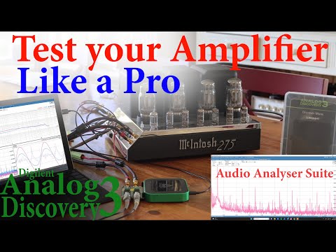 Digilent Analog Discovery 3 & Audio Analyser Suite. Amplifier Testing Mcintosh Mc275, Sansui,