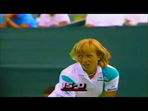 Steffi Graf vs Martina Navratilova  Lipton  1987 Semifinal (A CLASSIC TENNIS MATCH)