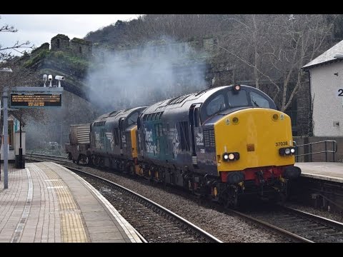 #859: [Flask] DRS Class 37038 & 37716 pass Conwy (20/03/17)