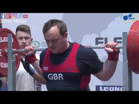 Joseph Walton - 6th Place 830kg Total - 120kg Class 2019 EPF Classic Open