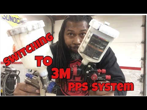 3M PPS cup System And Adapters For Harbor Freight Black Widow And Professional Spray Gun By Spectrum