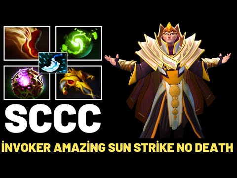 SCCC İnvoker Amazing Sun Strike No Death 19 Kıll 7.31 Dota 2