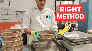 Sieve analysis of fine aggregates test | Sieve analysis Calculations