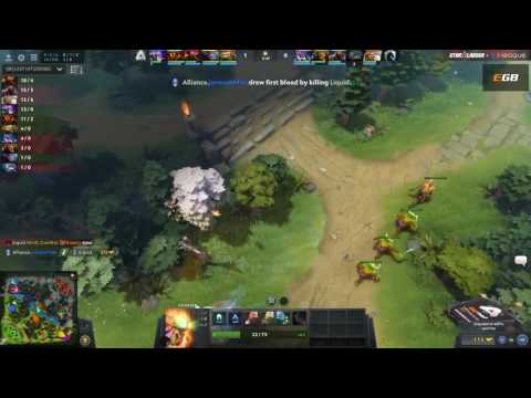 alliance courier draw a first blood against liquid.gh