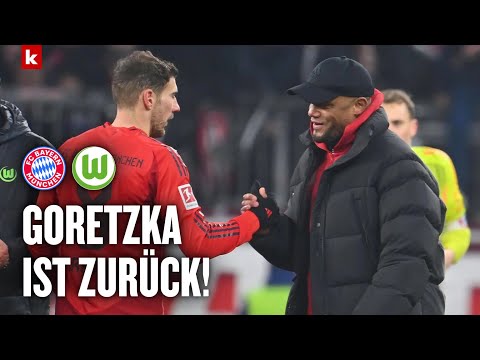 Kompany adelt Goretzka: "Mit den Füßen reagiert, nicht mit Worten" | FC Bayern - Wolfsburg 3:2