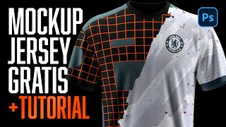 Mockup Jersey Gratis | Crea tu CAMISETA de manera GRATUITA en Photoshop (Football, Esports)