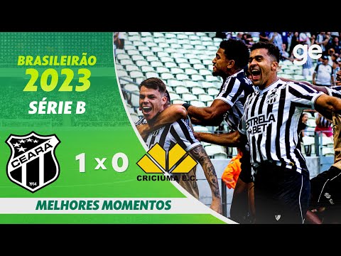 Gols e lances de Ceará x Criciúma