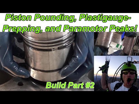 Perkins Diesel Engine Build Pt  2 Piston Install Plastigauge PPG Peaks