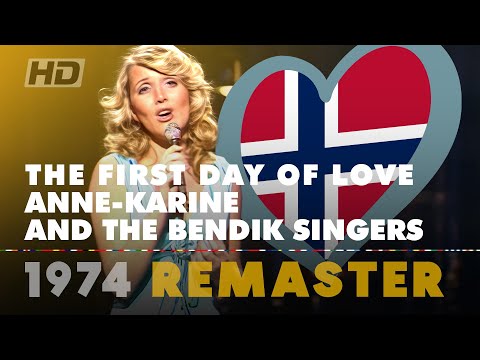 THE FIRST DAY OF LOVE – ANNE-KARINE & BENDIK SINGERS | Norway 🇳🇴 | Eurovision Song Contest 1974 [HD]