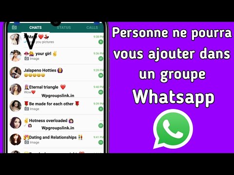 Comment empêcher tout le monde de vous ajouter dans un groupe Whatsapp