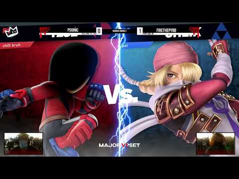 Psionic (Sheik) vs FireThePyro (Mii Brawler) - Ultimate Singles Pools - MAJOR UPSET