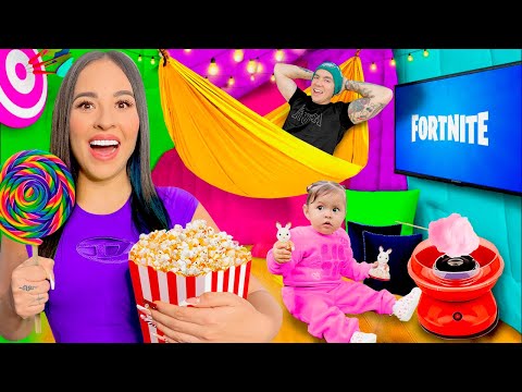 24 HOURS AT THE GIANT BLANKET MANSION!! 🏠🤩