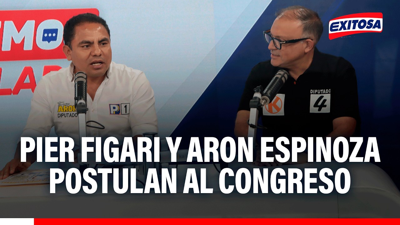 🔴🔵 Pier Figari y Aron Espinoza postulan a la Cámara de Diputados: "Tengan un voto responsable"