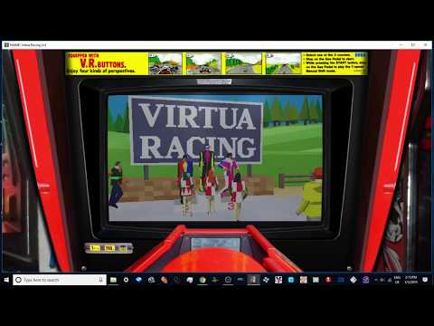 mame 210 sega model 1 virtua racing expert course 1080p 60fps uk arcades