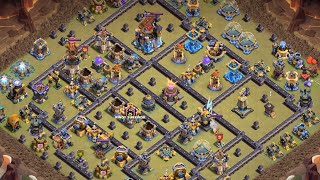 【クラクラ】moveさんのリバイブスーパーイエティボウラー TH18全壊