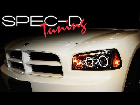 SPECDTUNING INSTALLATION VIDEO: 2006-2010 DODGE CHARGER PROJECTOR HEAD LIGHTS