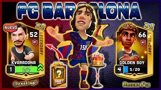 Mini Football | ⚽FC BARCELONA | GOLDEN BOY X1🏆| NEW PLAYER: KVARADONA X2 (Level up)⬆️