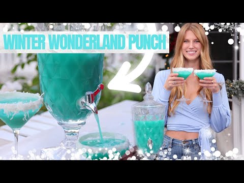 Winter Wonderland Punch ⛄ Large Batch Holiday Cocktail | How To Make Recipe
