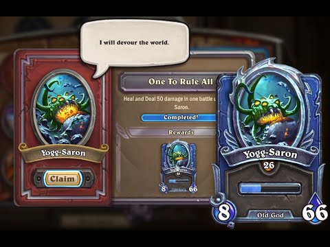 Yogg-Saron Event Task 10: One to Rule all - Guide for Diamond Portrait - Hearthstone Mercenaries