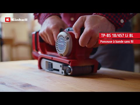 Ponceuse à Bande Einhell TE-BS 850 E - 850W, 400 M/min, Aspiration Poussières, Usage Stationnaire