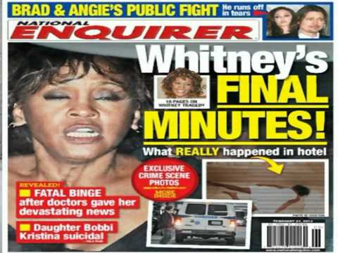 Whitney Houston y fotos de National Enquirer