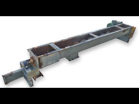Used 9"dia. X 9' Screw Conveyor (Center Discharge)