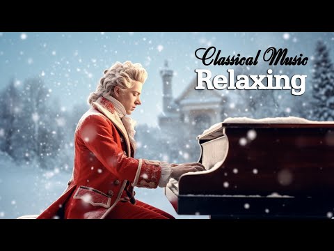 Классическая музыка, тихая музыка, падающий снег - Бетховен, Моцарт, Шопен, Чайковский, Бах 🎼