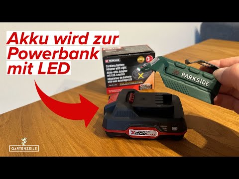 Parkside Akku-Adapter von LIDL - Dein Akku wird zur Powerbank mit LED | LIDL lohnt sich?