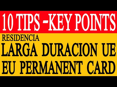 Spain UE residence card ,tarjeta larga duracion ue, spain paper ,spain immigration, PR in  spain