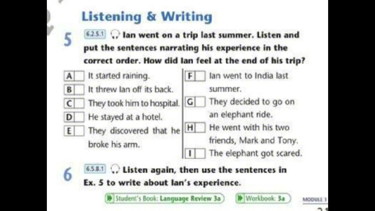 Excel 6 module 3a page 31 ex5