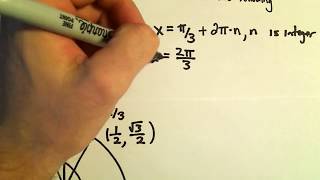Solving a Basic Trigonometric Equation, Example 1
