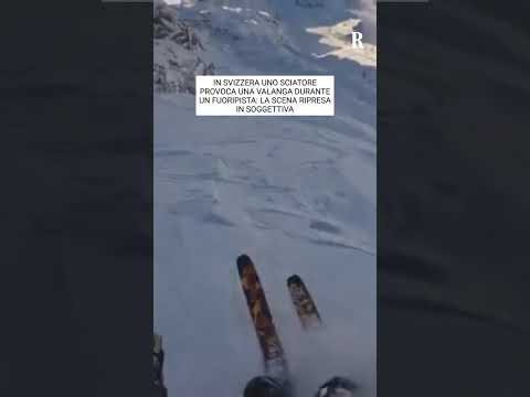 In Svizzera uno sciatore provoca una valanga