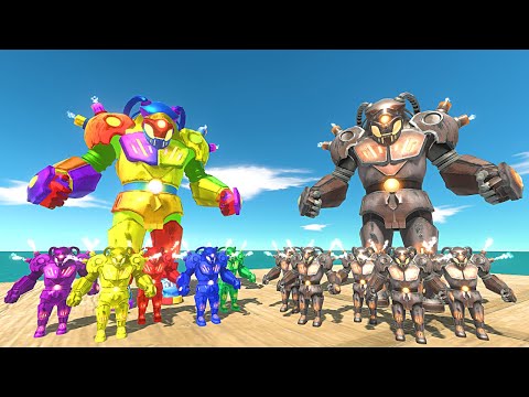 Metal Goro the Giant vs Colourful Itself - Animal Revolt Battle Simulator