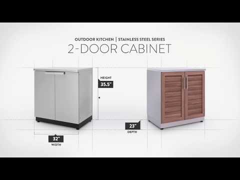 NewAge Stainless Steel 2-Door Cabinet
