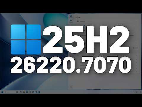 Windows 11 25H2, сборка 26220.7070: НОВЫЕ виджеты, QMR, интеллектуальное управление приложениями ...
