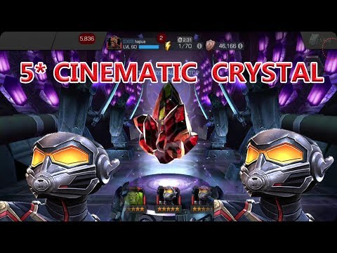 5 star cinematic + legendary  cinematic + all cinematic crystals opening marvel contest of champion