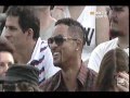 Novak Djokovic and Will Smith entertain the crowd.