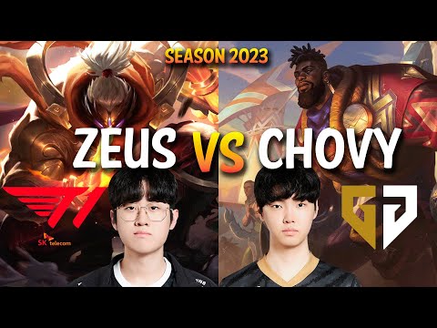 T1 Zeus vs GEN Chovy - Zeus JAX vs Chovy K'SANTE Mid - Patch 13.15 KR Ranked
