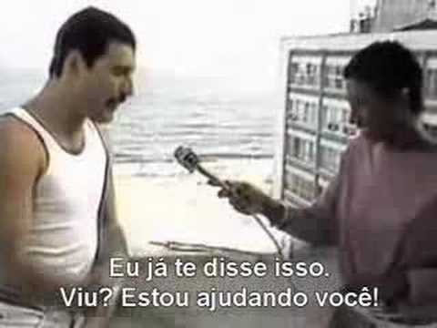 Freddie Mercury e Glória Maria