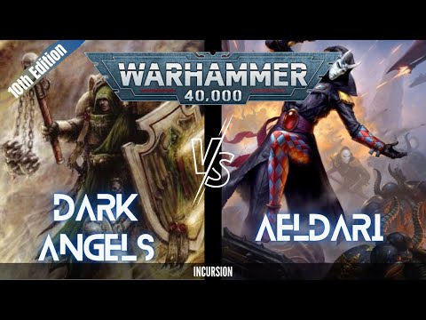 Dark Angels vs Aeldari | Warhammer 40k 10th Edition Battle Report