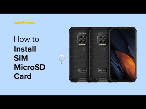 How to Install SIMµSD Card on Ulefone Armor 9 or Armor 9E