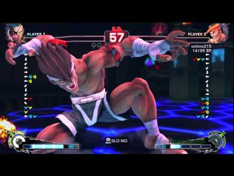 Hanamaruki [Sagat] vs Oshino [Adon] SSF4 Japanese Online Ranked Matches - TRUE-HD
